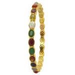 MGDM - BRIDAL NAVARATHNA STONE BANGLE