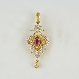 MGDM -DIAMOND OPEN SETTING SINGLE HOOK PENDANT