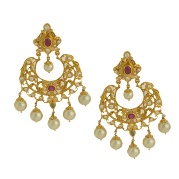 MGDM - PACHI STONE BRIDAL CHANDBALI
