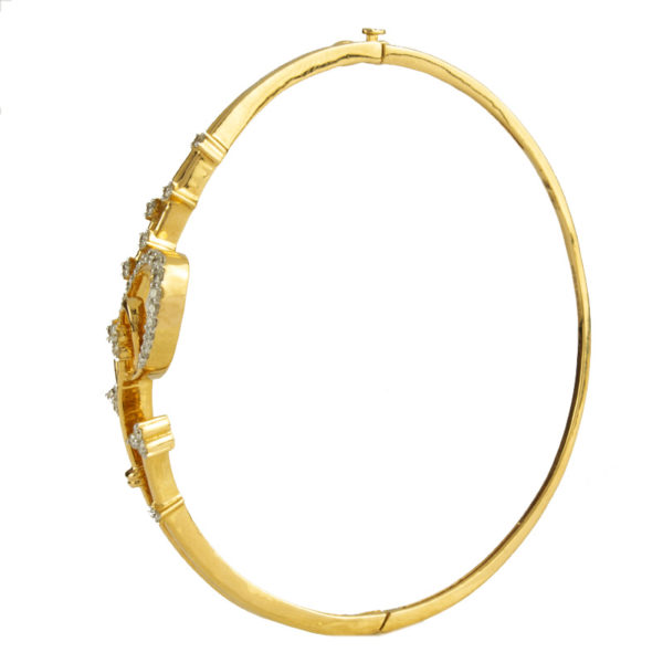 MGDM - DIAMOND KADA OVAL WITH SCREW OPEN SETTING BRACELET