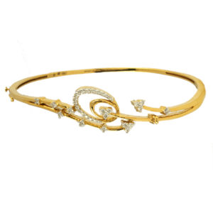 MGDM - DIAMOND KADA OVAL WITH SCREW OPEN SETTING BRACELET