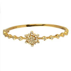 MGDM - KADA OVAL WITH SCREW DIAMOND BRACELET