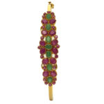 MGDM - RUBY AND EMERALD BRIDAL KADA OVAL WITH LOCK