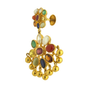 MGDM - PRECIOUS NAVARATHNA STONE BRIDAL DROPS