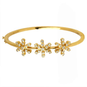 MGDM - KADA OVAL WITH SCREW DIAMOND BRACELET