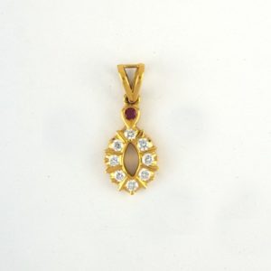MGDM - DIAMOND AND RUBY PENDANT