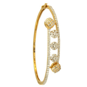 MGDM - DIAMOND KADA OVAL WITH SREW OPEN SETTING BRACELET
