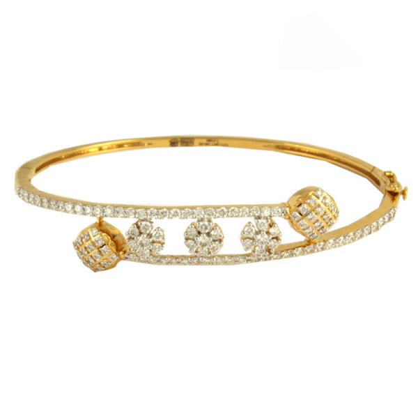 MGDM - DIAMOND KADA OVAL WITH SREW OPEN SETTING BRACELET