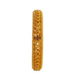 MGDM - ETHINC RED STONE BROAD WITHOUT SCREW BANGLE