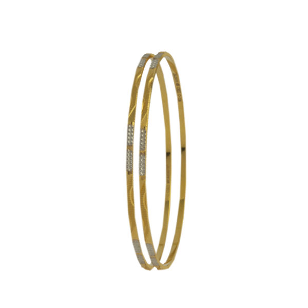 MGDM - KANAS FLAT RODHIUM BANGLES