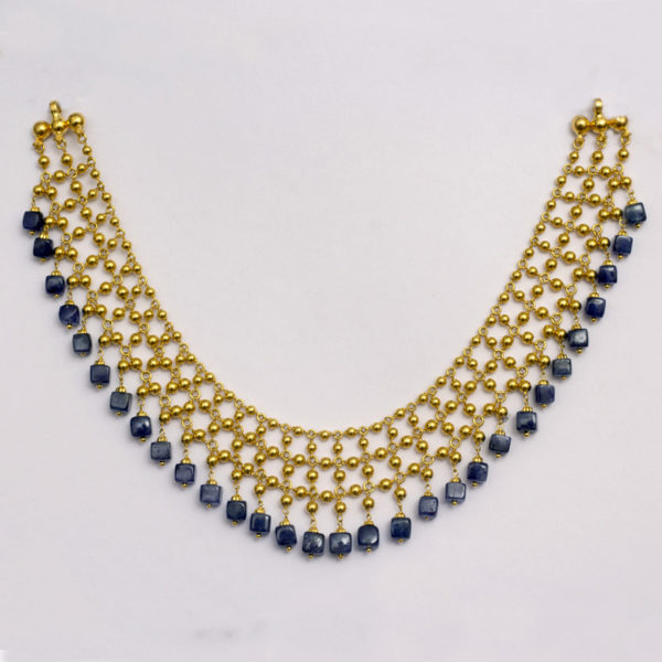 MGDM – SEMI PRECIOUS WITH STUD NECKLACE