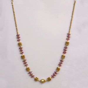 MGDM - SEMI PRECIOUS WITH STUD NECKLACE MGDM - SEMI PRECIOUS WITH STUD NECKLACE