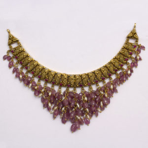 MGDM – SEMI PRECIOUS WITH STUD NECKLACE