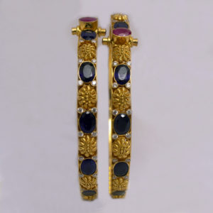 MGDM - PRECIOUS STONE BRIDAL SCREW BANGLES