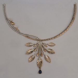 MGDM - ROSE GOLD RAJKOT STONE NECKLACE MGDM - ROSE GOLD RAJKOT STONE NECKLACE