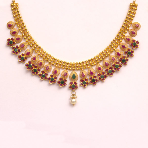 MGDM - PRECIOUS STONE BRIDAL NECKLACE