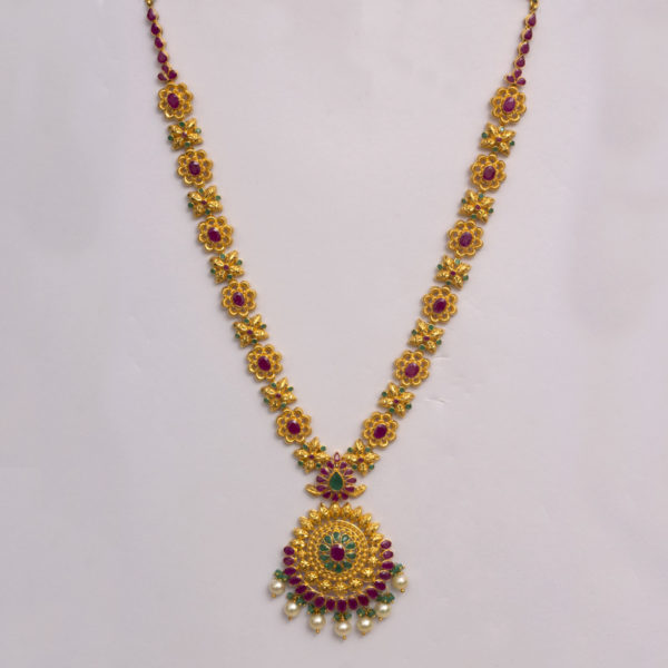 MGDM - PRECIOUS STONE BRIDAL HARAM