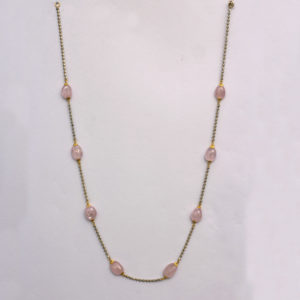 MGDM – SEMI PRECIOUS WITH STUD NECKLACE