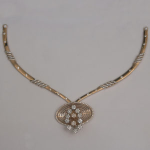 MGDM - KASU STONE WITH LAXMI PENDANT NECKLACE MGDM - KASU STONE WITH LAXMI PENDANT NECKLACE
