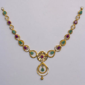 MGDM - PRECIOUS STONES BRIDAL NECKLACE