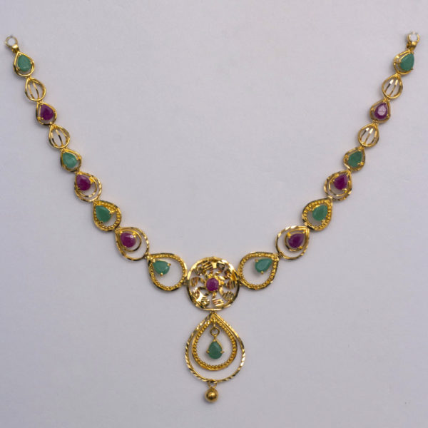 MGDM - PRECIOUS STONE BRIDAL NECKLACE