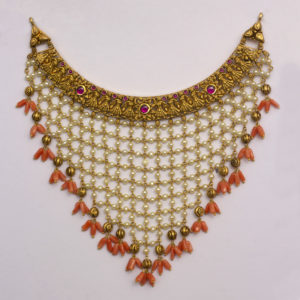 MGDM – SEMI PRECIOUS WITH STUD NECKLACE