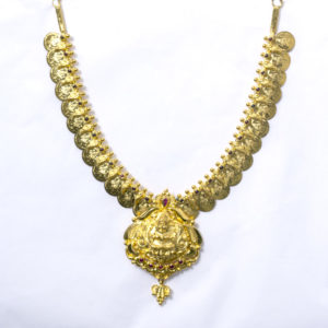 MGDM - KASU MALA WITH LAXMI PENDANT HARAM