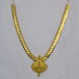 MGDM - KASU MALA WITH LAXMI PENDANT NECKLACE