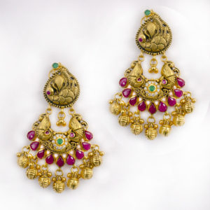 MGDM - NAGAS STONE BRIDAL CHANDBALI STUDD MGDM - NAGAS STONE BRIDAL CHANDBALI STUDD