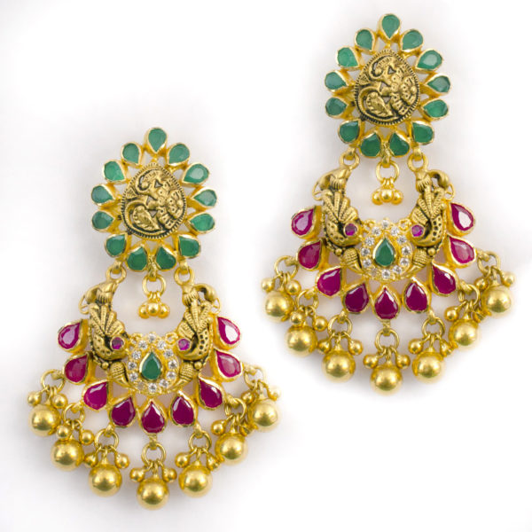 MGDM - NAGAS STONE BRIDAL CHANDBALI