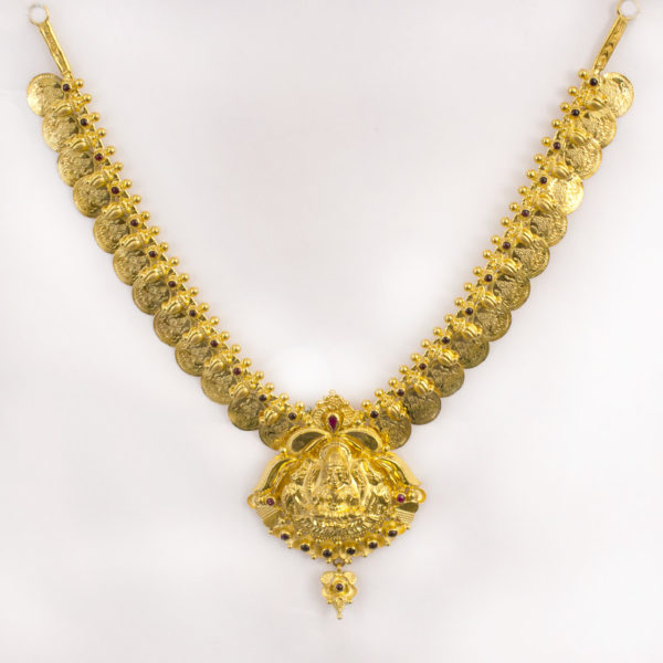 MGDM - KASU MALA WITH LEXMI PENDENT NECKLACE