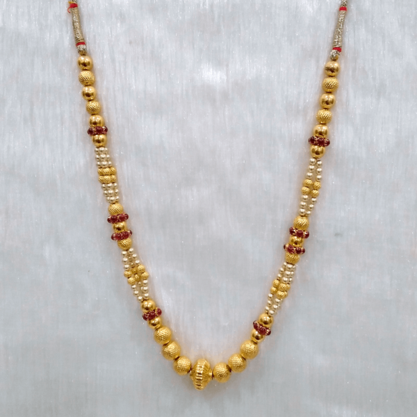 MGDM - KOLAPURI WAX INSIDE STONE NECKLACE