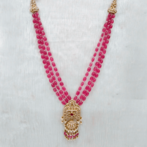 MGDM - MULTI ROW PRECIOUS BEADS BRIDAL NECKLACE