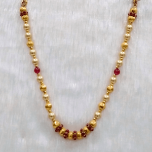 MGDM - KOLAPURI WAX INSIDE STONE NECKLACE