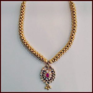 MGDM - GOLD KOLAPURI WAX NECKLACE MGDM - GOLD KOLAPURI WAX NECKLACE