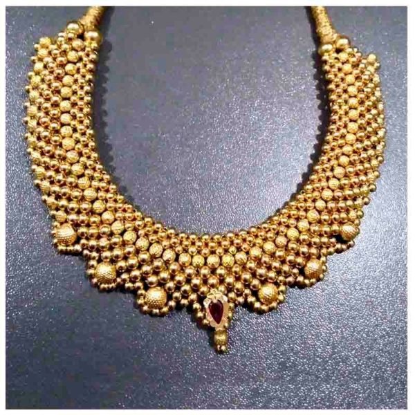 MGDM - GOLD KOLAPURI WAX NECKLACE