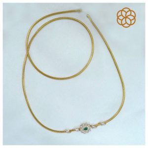 MGDM -DIAMOND STUDDED OPEN SETTING MUGAPPU CHAIN