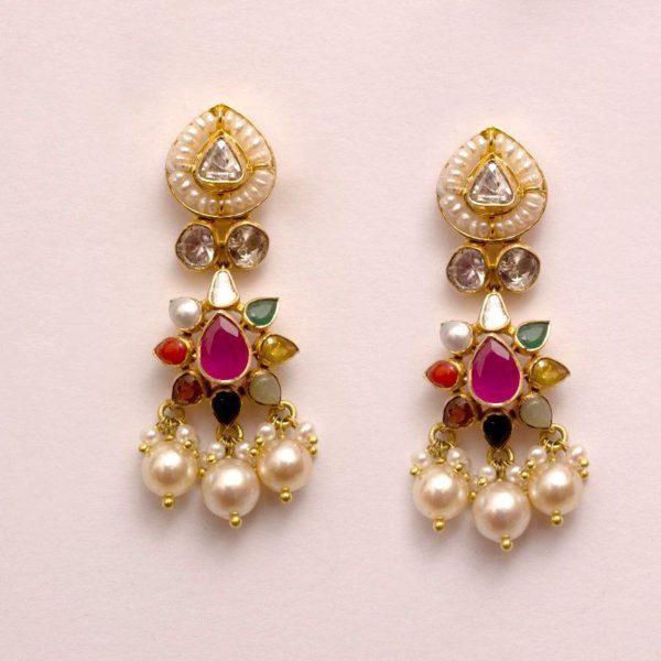 MGDM - DIAMONDDIAMOND STUDDED OPEN SETTING DROPS