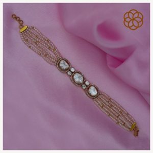 MGDM - DIAMOND STUDDED OPEN SETTING BRACELET