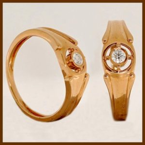 MGDM - DIAMOND STUDDED OPEN SETTING GENTS RINGS
