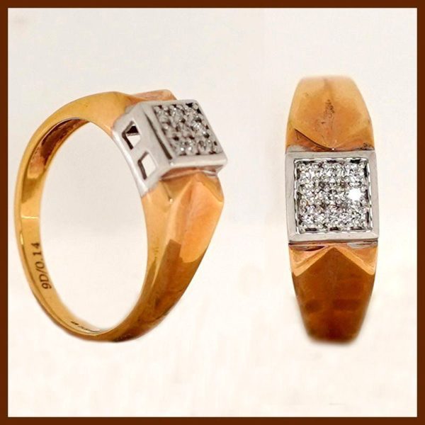 MGDM - DIAMOND STUDDED OPEN SETTING GENTS RINGS