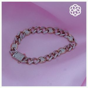 MGDM - DIAMOND STUDDED OPEN SETTING BRACELET