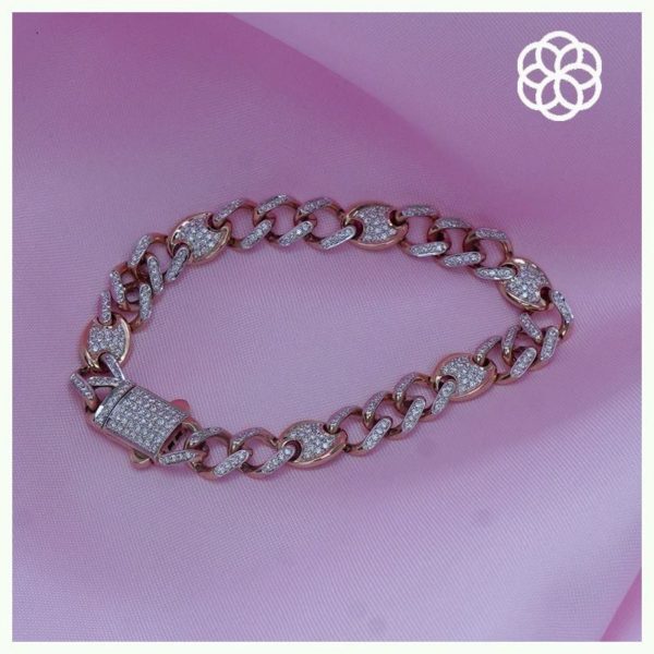 MGDM - DIAMOND STUDDED OPEN SETTING BRACELET