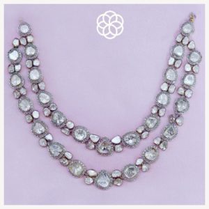 MGDM - DIAMOND STUDDED OPEN SETTING NECKLACE