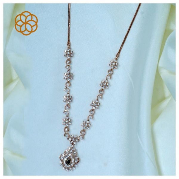 MGDM - DIAMOND STUDDED OPEN SETTING NECKLACE