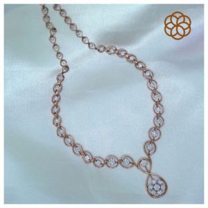 MGDM - DIAMOND STUDDED OPEN SETTING NECKLACE MGDM - DIAMOND STUDDED OPEN SETTING NECKLACE