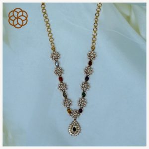 MGDM - DIAMOND STUDDED OPEN SETTING NECKLACE