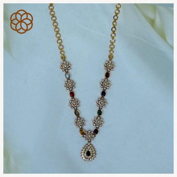 MGDM - DIAMOND STUDDED CLOSE SETTING NECKLACE