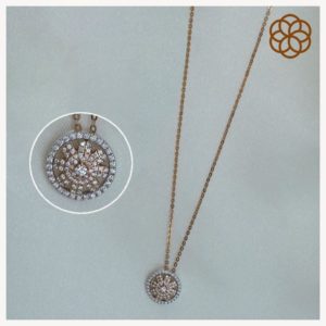 MGDM - DIAMOND STUDDED OPEN SETTING SINGLE HOOK PENDANT MGDM - DIAMOND STUDDED OPEN SETTING SINGLE HOOK PENDANT