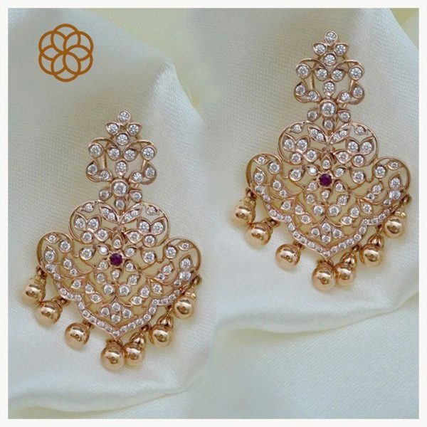 MGDM - DIAMOND STUDDED OPEN SETTING SINGLE HOOK PENDANT